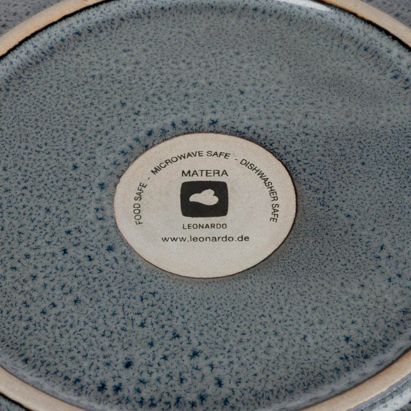 Keramikteller MATERA 21 cm anthrazit tief 6er-Set*LEONARDO Outlet