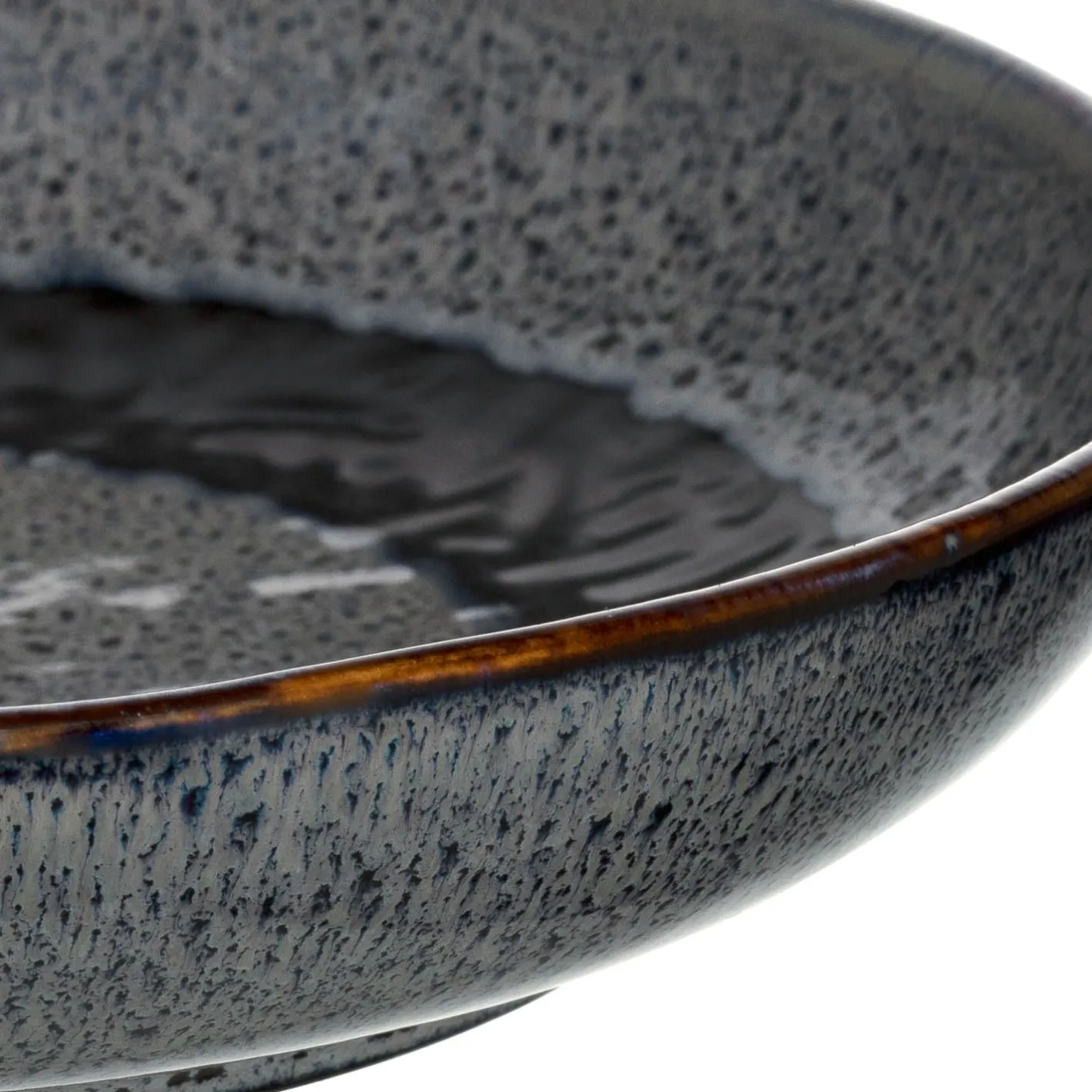 Keramikteller MATERA 21 cm anthrazit tief 6er-Set*LEONARDO Outlet