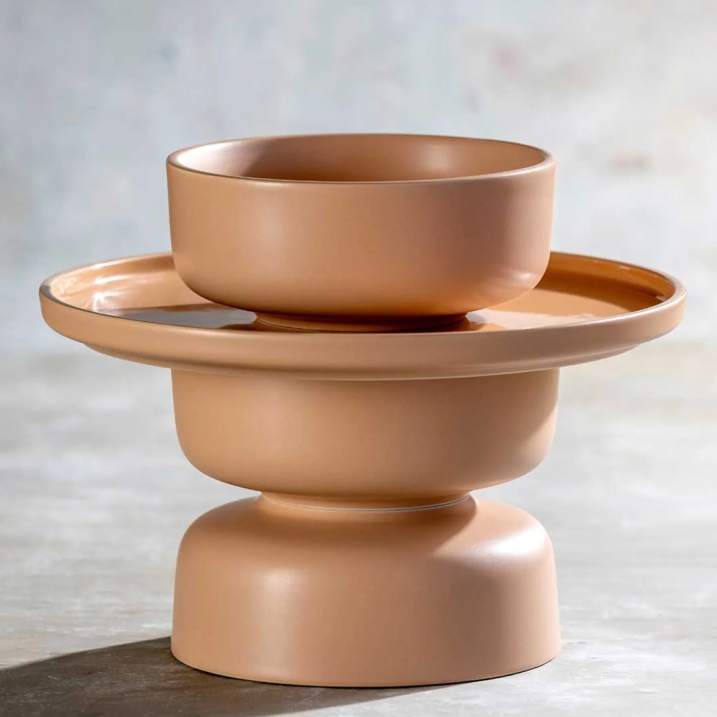 Keramikteller ROMA 27 cm apricot 6er-Set*LEONARDO