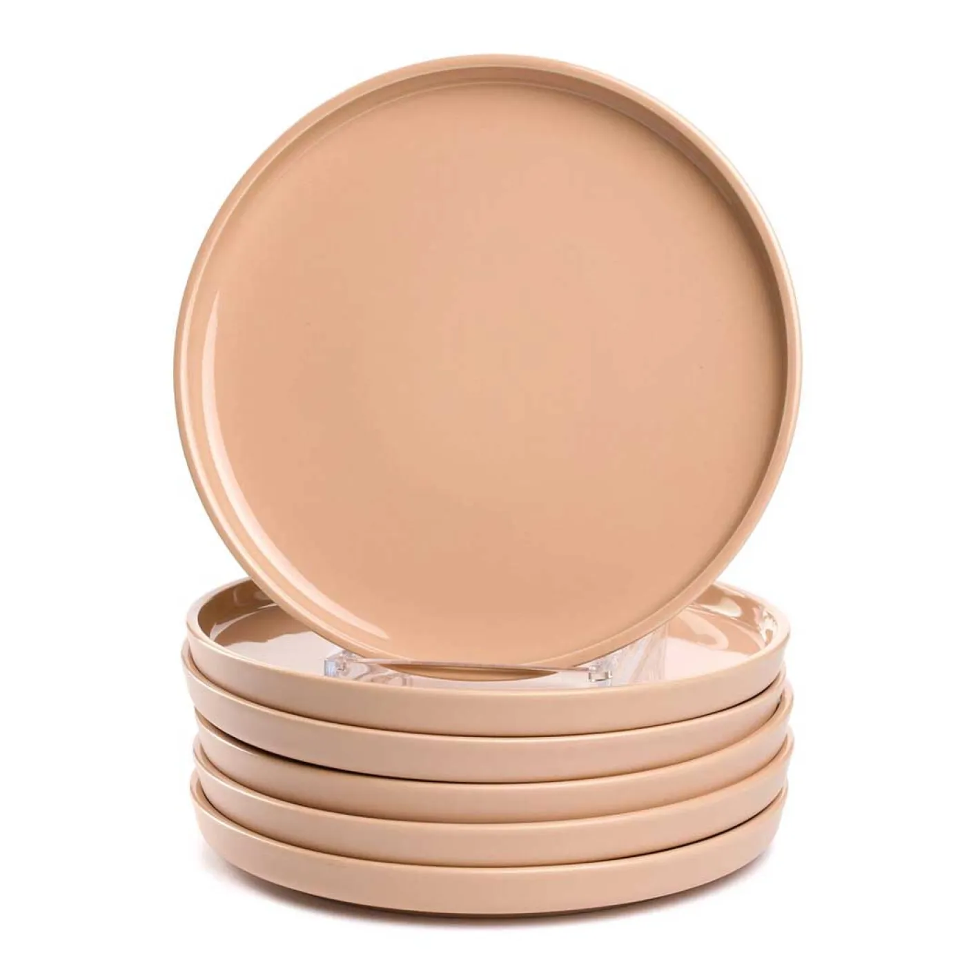 Keramikteller ROMA 22 cm apricot 6er-Set*LEONARDO Outlet