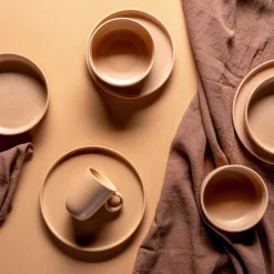 Keramikteller ROMA 22 cm apricot 6er-Set*LEONARDO Outlet