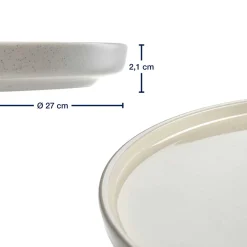 Keramikteller ROMA 27 cm creme 6er-Set*LEONARDO New