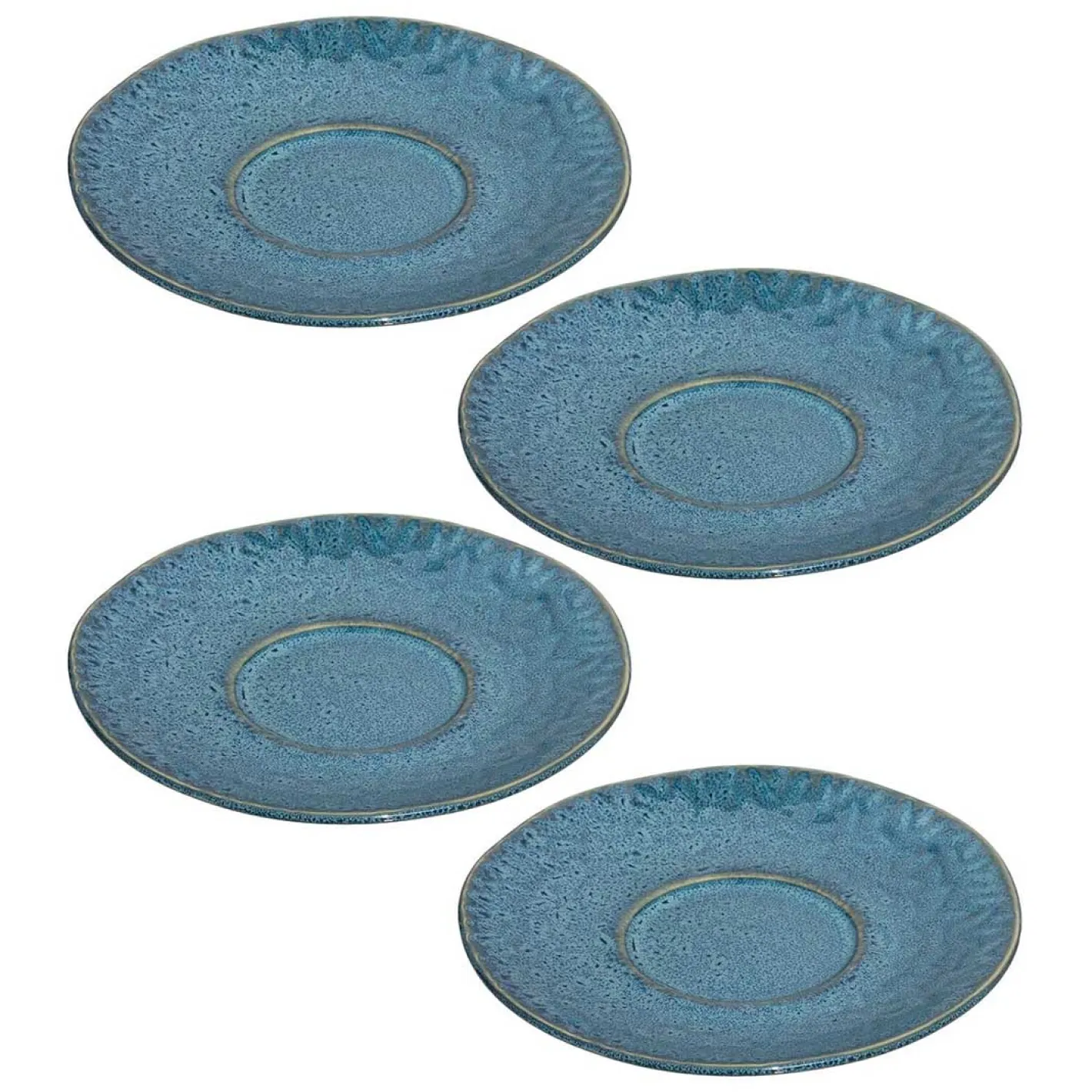 Keramikuntertasse MATERA 15 cm blau 4er-Set*LEONARDO Best