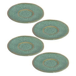 Keramikuntertasse MATERA 11 cm grün 4er-Set*LEONARDO