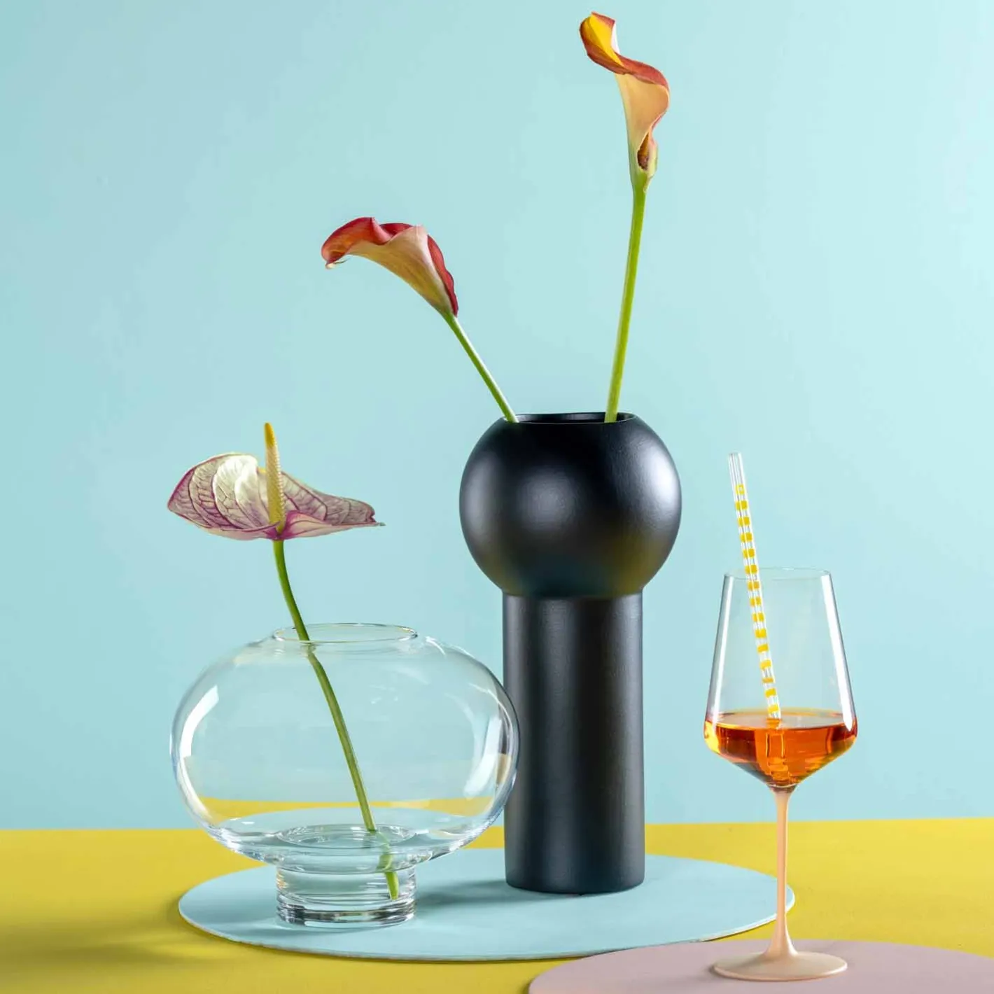 Keramikvase BRERA 31 cm schwarz*LEONARDO