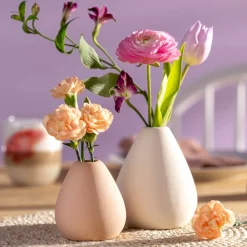 Keramikvase LUMINOSA 8 cm apricot*LEONARDO Discount