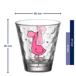 Kinderbecher BAMBINI OPTIC 215 ml Flamingo 6er-Set*LEONARDO Online