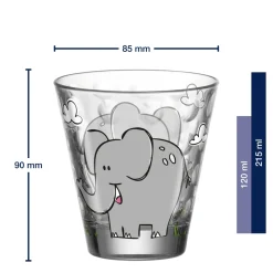 Kinderbecher BAMBINI OPTIC 215ml Elefant 6er-Set*LEONARDO Clearance