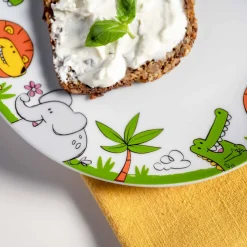 Kindergeschirr BAMBINI Krokodil/Elefant/Löwe 3-teilig*LEONARDO Online