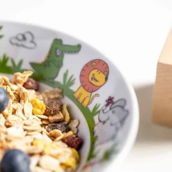 Kindergeschirr BAMBINI Krokodil/Elefant/Löwe 3-teilig*LEONARDO Online