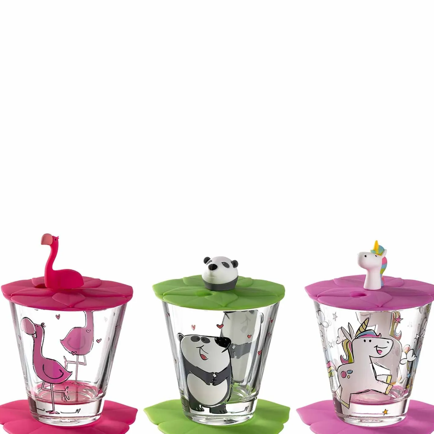 Kindertrinkset BAMBINI 9-teilig Flamingo Einhorn Panda*LEONARDO Sale