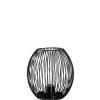 Laterne mit LED CASOLARE 18 cm schwarz*LEONARDO