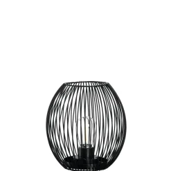 Laterne mit LED CASOLARE 18 cm schwarz*LEONARDO