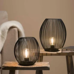 Laterne mit LED CASOLARE 24 cm schwarz*LEONARDO Outlet