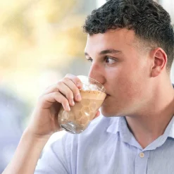 Latte Macchiato Glas GOCCE 380ml 1. Variante 2er-Set*LEONARDO Discount