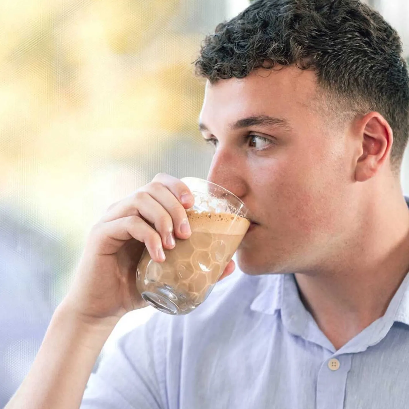 Latte Macchiato Glas GOCCE 380ml 1. Variante 2er-Set*LEONARDO Discount