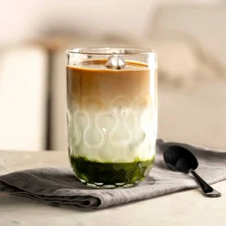 Latte Macchiato Glas GOCCE 380ml 2. Variante 2er-Set*LEONARDO Discount