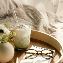 Latte Macchiato Glas GOCCE 380ml 2. Variante 2er-Set*LEONARDO Discount