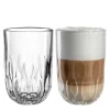 Latte Macchiato Glas GOCCE 380ml 3. Variante 2er-Set*LEONARDO Discount