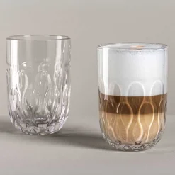 Latte Macchiato Glas GOCCE 380ml 3. Variante 2er-Set*LEONARDO Discount