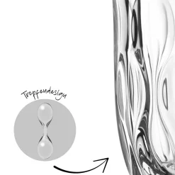 Latte Macchiato Glas GOCCE 380ml 3. Variante 2er-Set*LEONARDO Discount