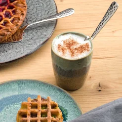 Latte Macchiato Löffel MATERA 20 cm silber gebogen*LEONARDO Discount