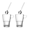 Latte Macchiato/Löffel SENSO 350 ml 4-teilig*LEONARDO Hot