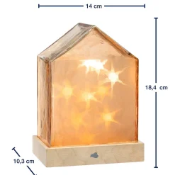 LED Haus 18 cm amber MAGICO*LEONARDO Online