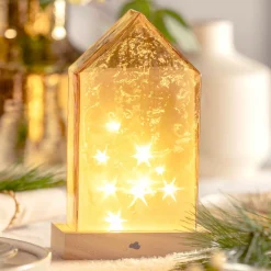 LED Haus 22 cm amber MAGICO*LEONARDO Best