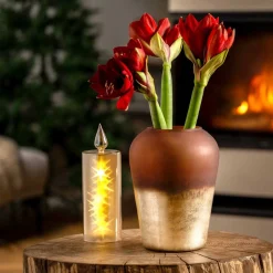 LED Kerze CAPANNA 27 cm gold*LEONARDO Hot