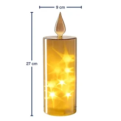 LED Kerze CAPANNA 27 cm gold*LEONARDO Hot