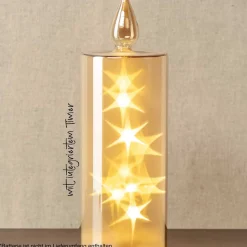 LED Kerze CAPANNA 27 cm gold*LEONARDO Hot