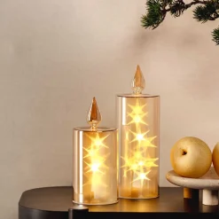 LED Kerze CAPANNA 27 cm gold*LEONARDO Hot