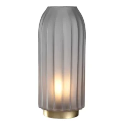 LED Lampe SILENZIO 28 cm grau satiniert*LEONARDO