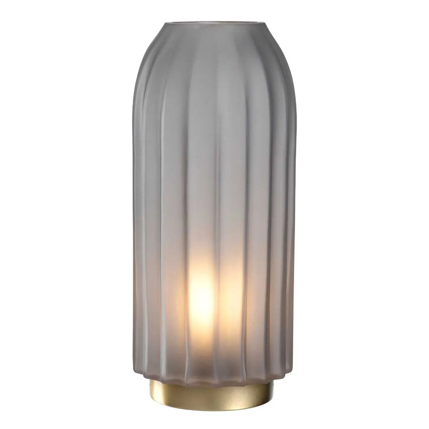 LED Lampe SILENZIO 28 cm grau satiniert*LEONARDO