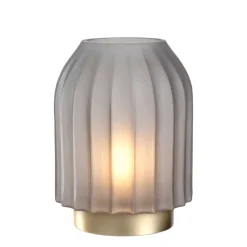 LED Lampe SILENZIO 22 cm grau satiniert*LEONARDO Best