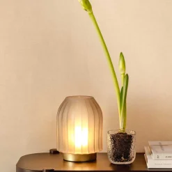 LED Lampe SILENZIO 22 cm grau satiniert*LEONARDO Best