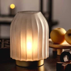 LED Lampe SILENZIO 22 cm grau satiniert*LEONARDO Best