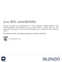 LED Lampe SILENZIO 22 cm grau satiniert*LEONARDO Best