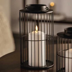 LED Laterne SILENZIO 26 cm schwarz*LEONARDO Online