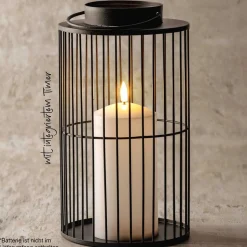 LED Laterne SILENZIO 26 cm schwarz*LEONARDO Online