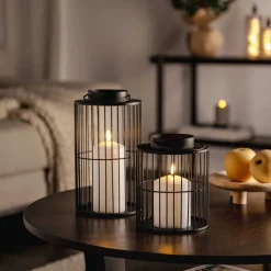 LED Laterne SILENZIO 26 cm schwarz*LEONARDO Online