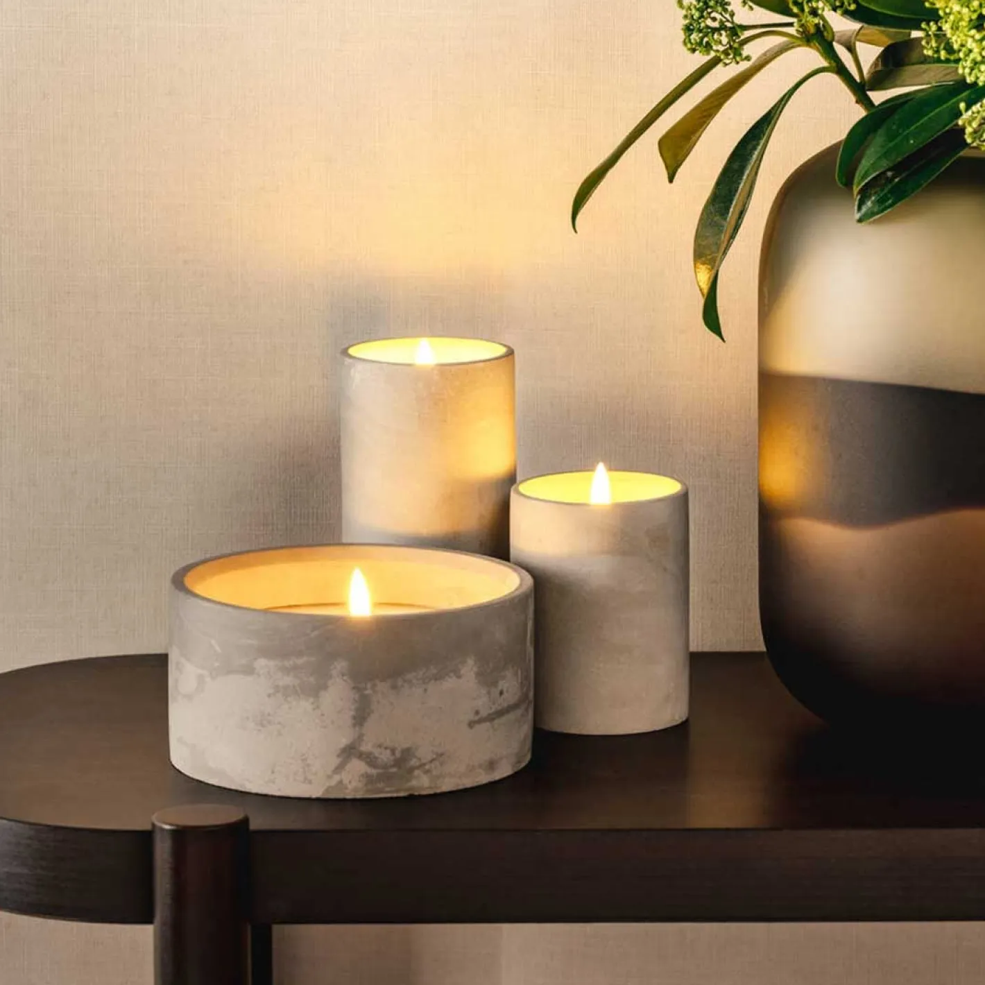 LED Licht SILENZIO Beton 8 cm breit*LEONARDO Discount