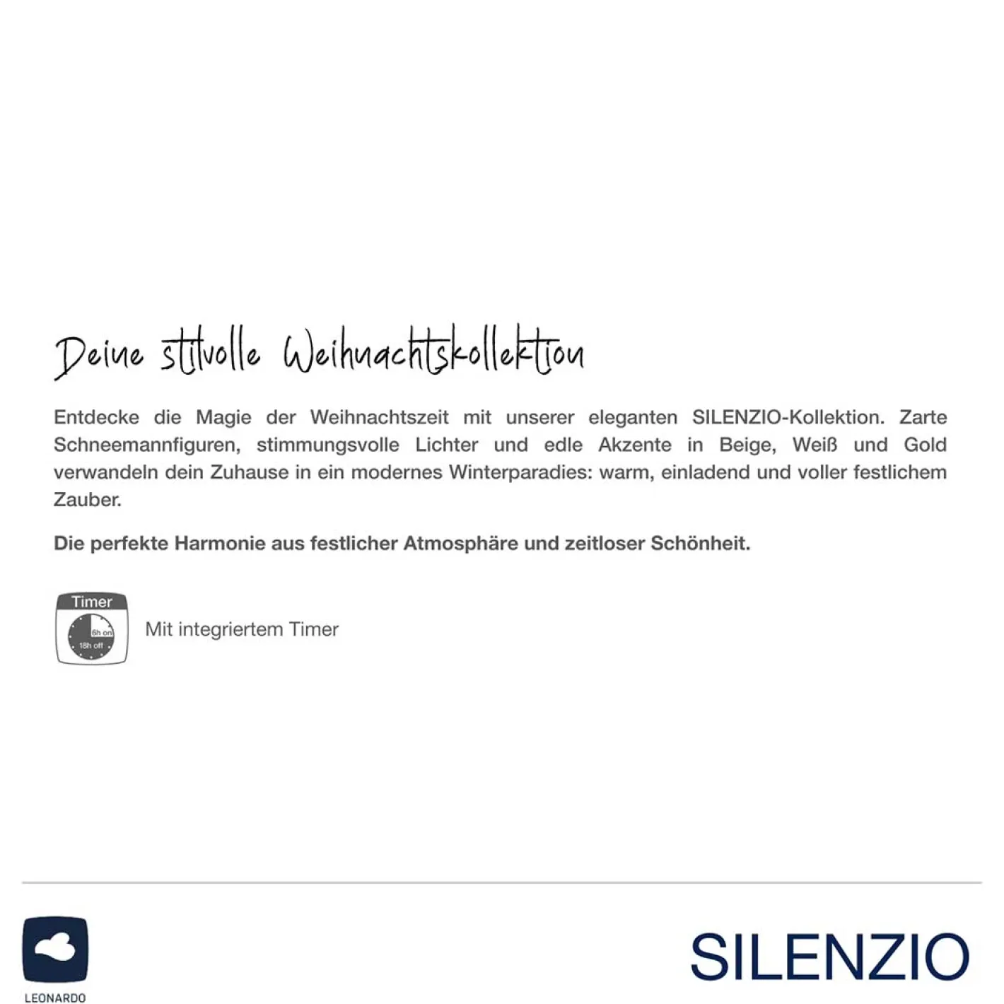 LED Licht SILENZIO Beton 8 cm breit*LEONARDO Discount