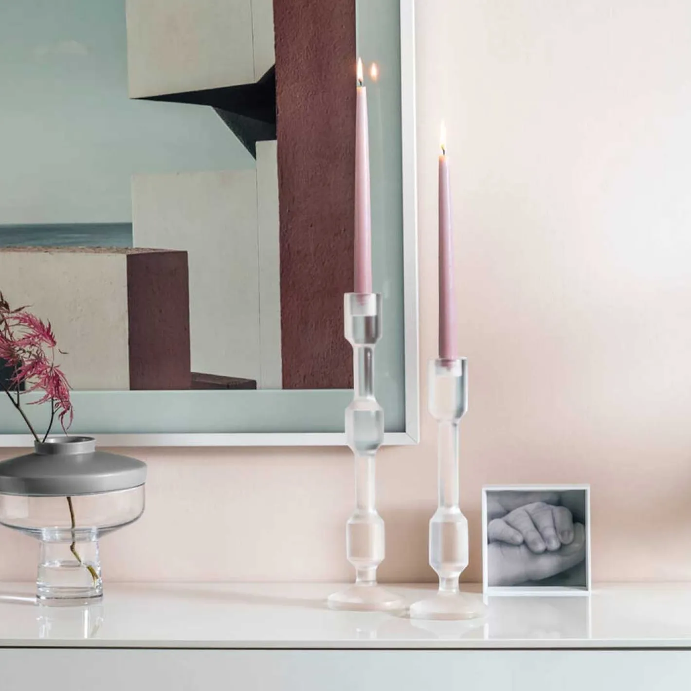 Leuchter RIALTO 33 cm satiniert*LEONARDO Clearance