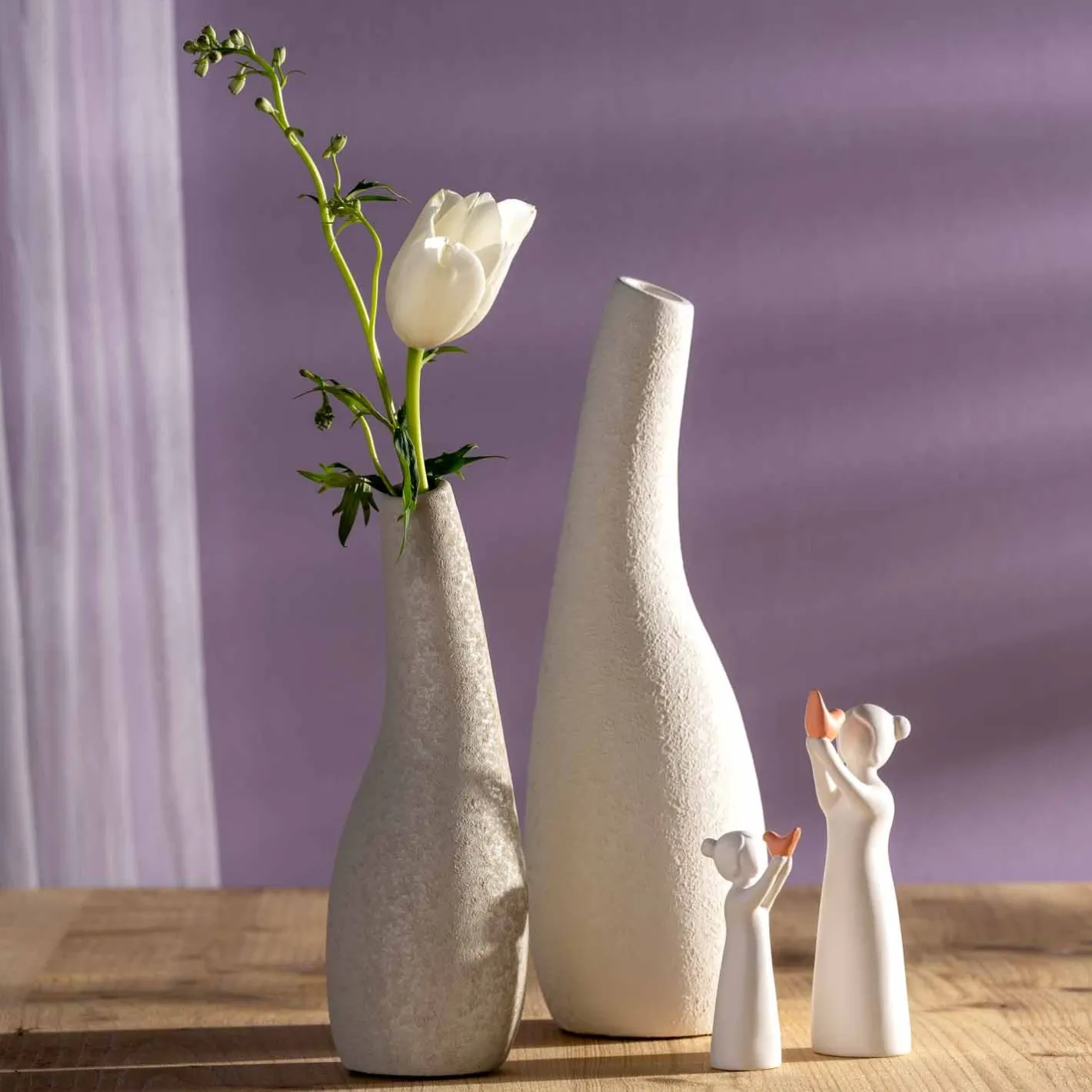 Mädchen mit Vogel LUMINOSA 13 cm*LEONARDO