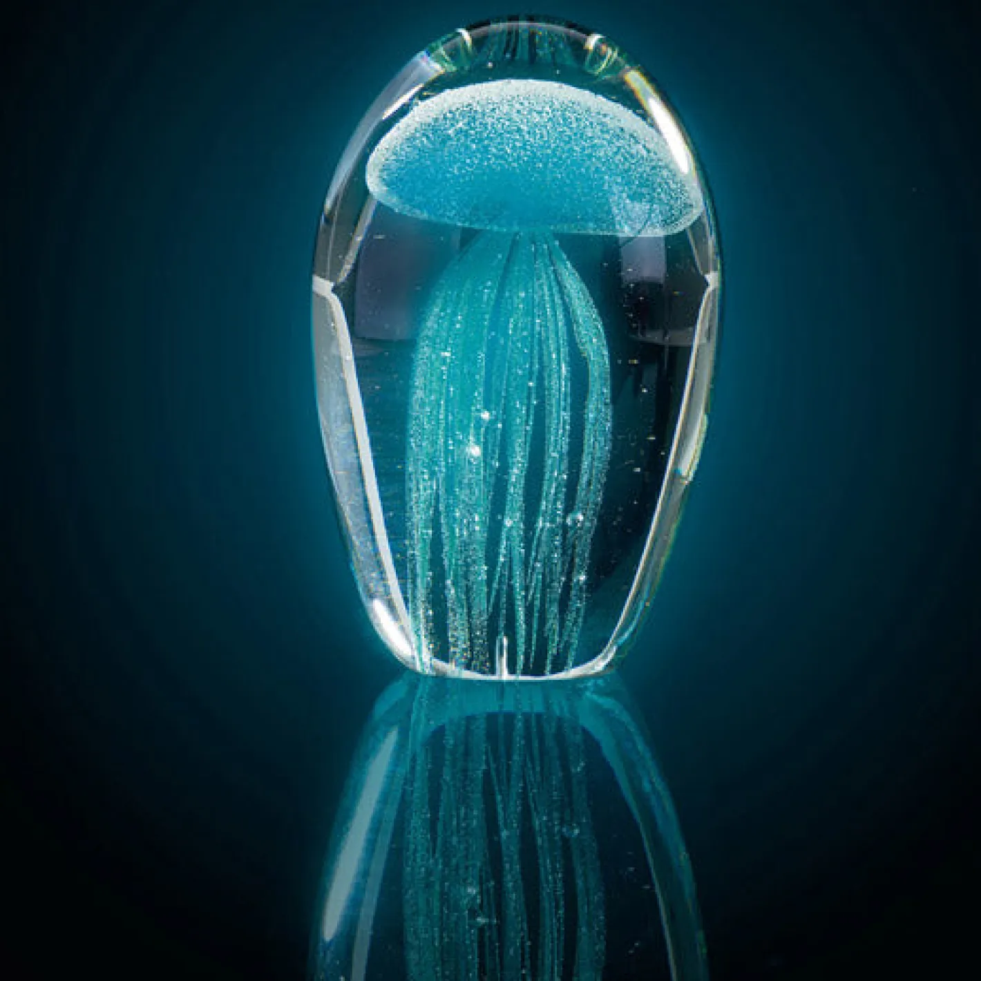 Objekt Qualle OCEANO 10 cm türkis*LEONARDO Outlet