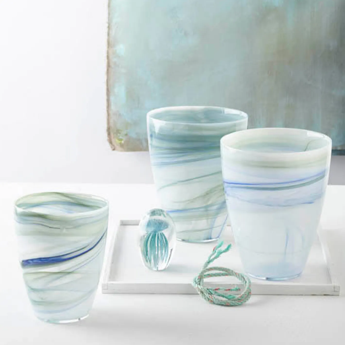 Objekt Qualle OCEANO 10 cm türkis*LEONARDO Outlet