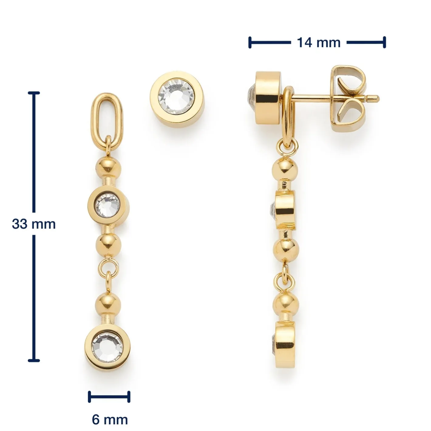 Ohrhänger BOBBY gold*LEONARDO