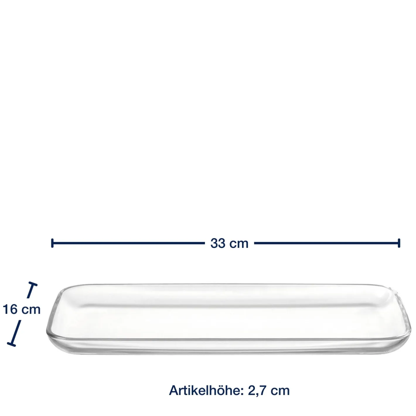 Platte CIAO 33 cm x 16 cm*LEONARDO Discount
